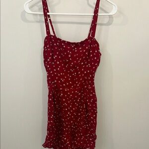 Hollister Red Floral Print Outfit